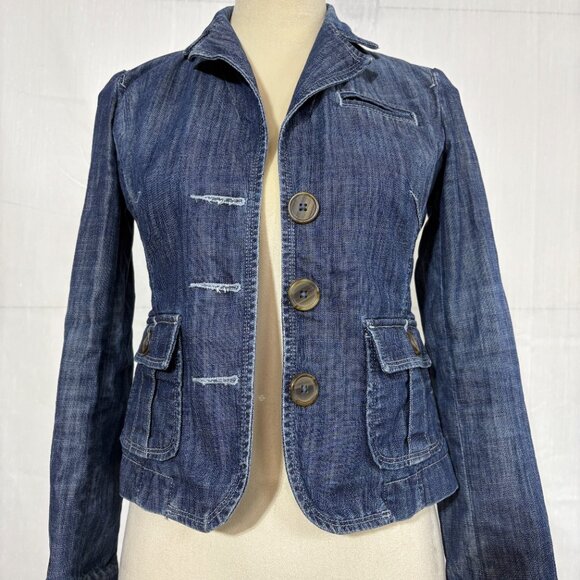 Vintage Banana Republic Denim Jacket (Petite 0 / XS) - Picture 2 of 6
